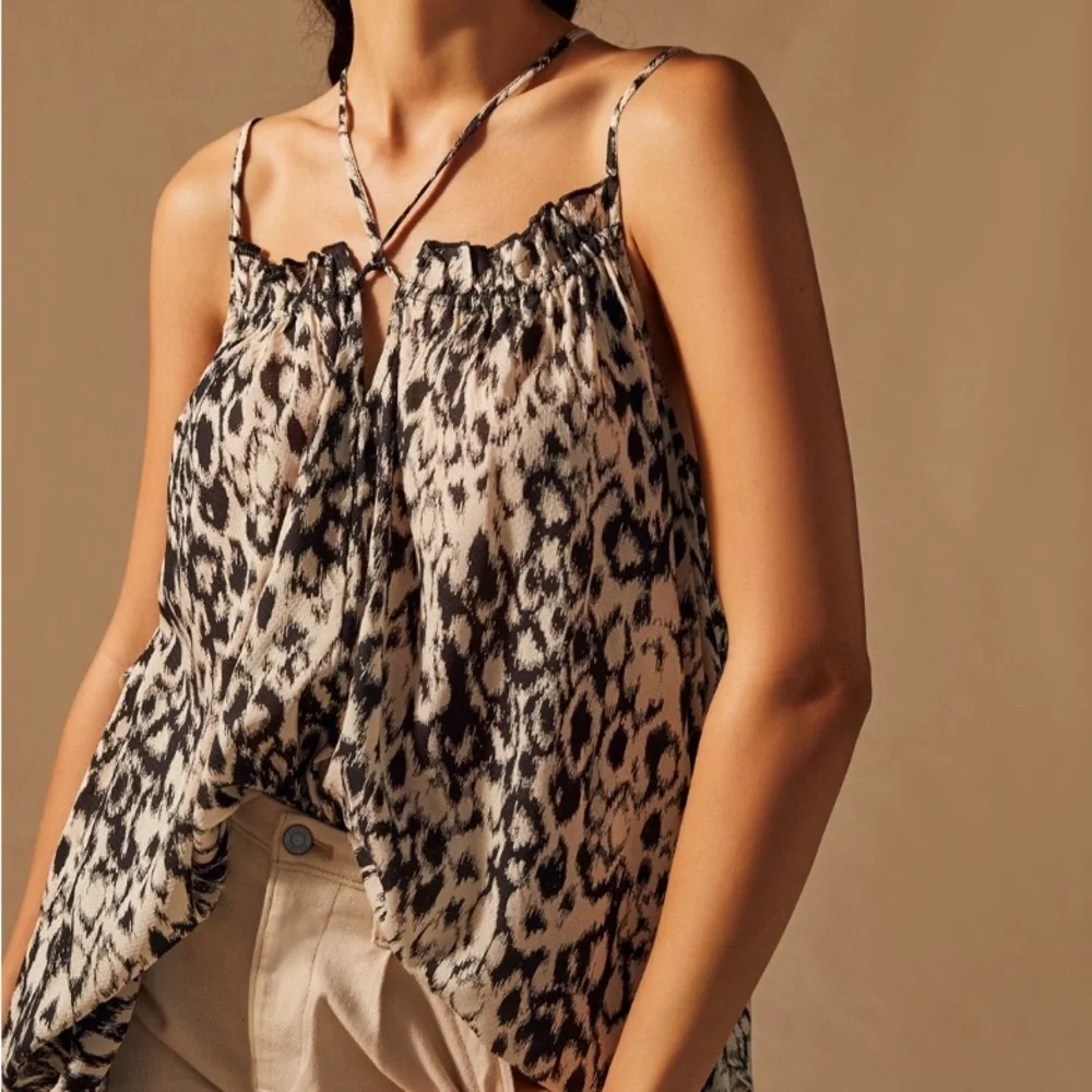 Anthropologie Flowy Strappy Midi Dress NWT Size M Casual Open Back Bohemian - Picture 13 of 14